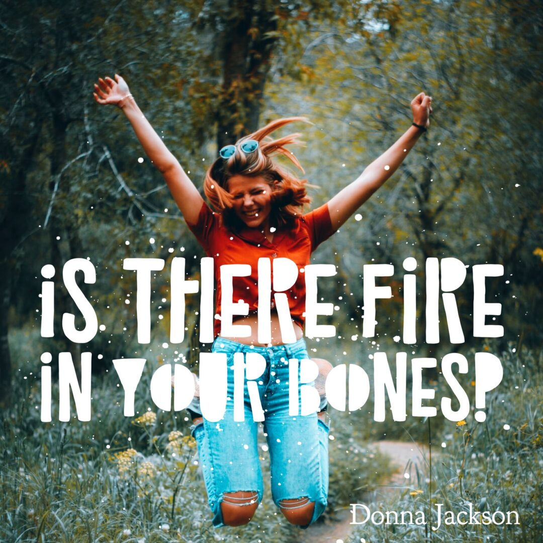 the book cover of Is There Fire In Your Bones by Donna Jackson