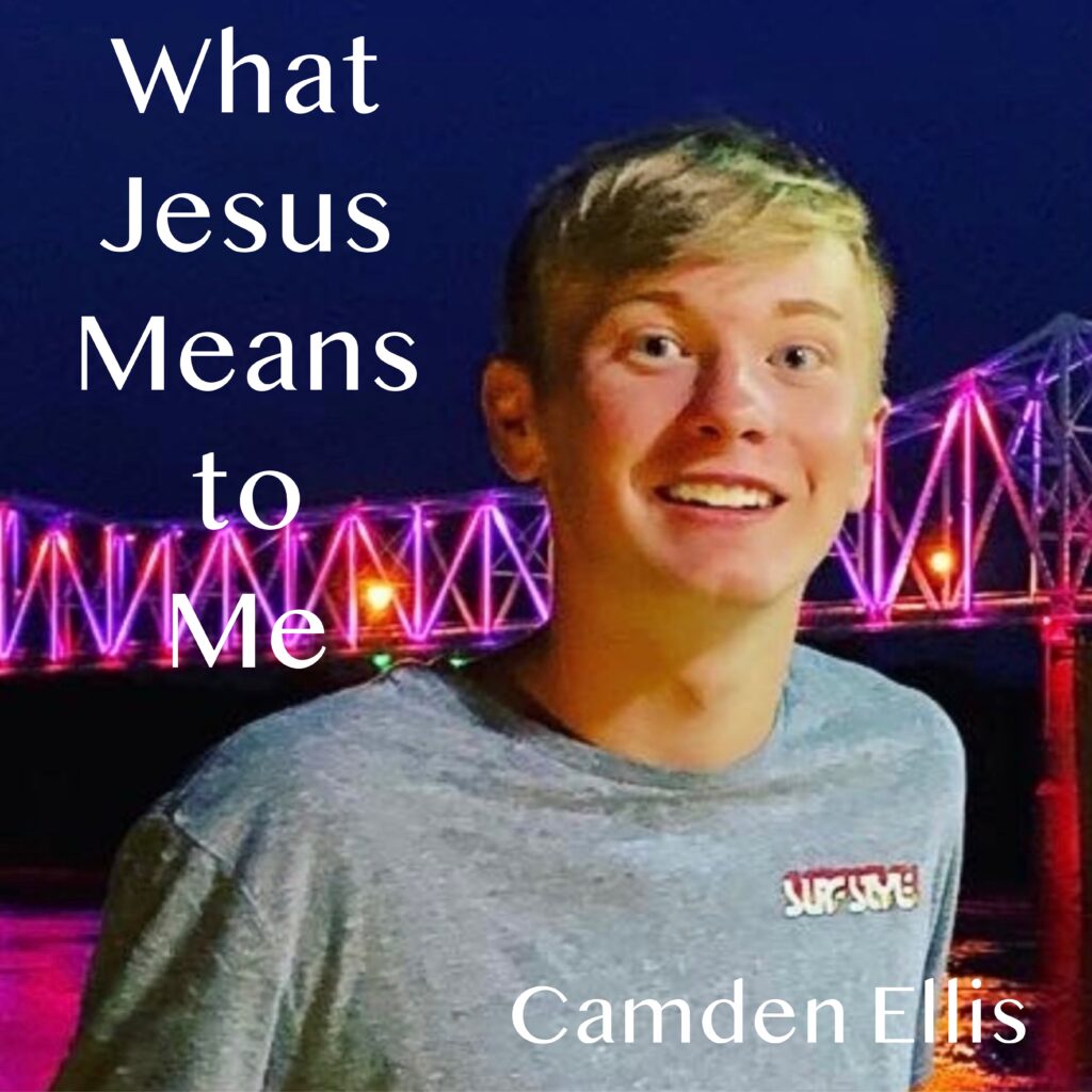 a picture of a boy with text saying What Jesus Means to Me