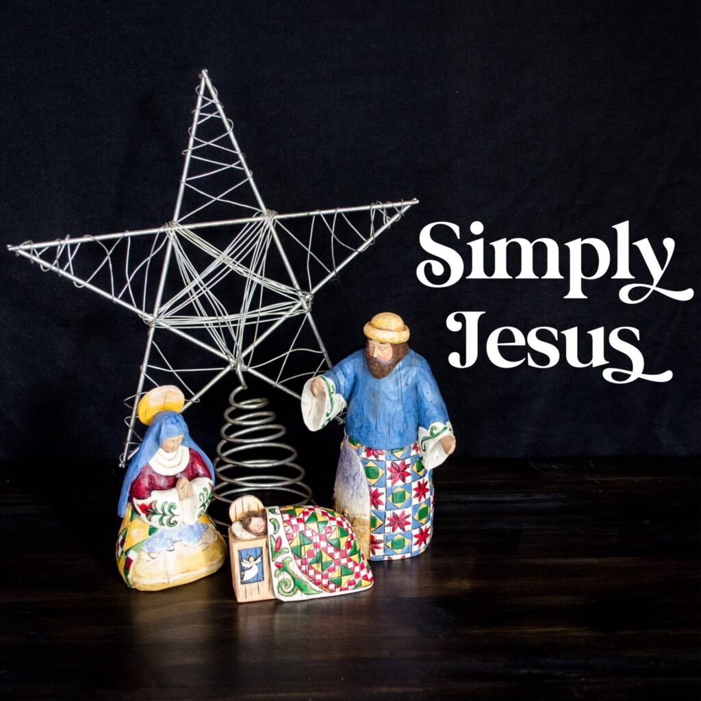 Simply Jesus Cover Image With A Star Behind